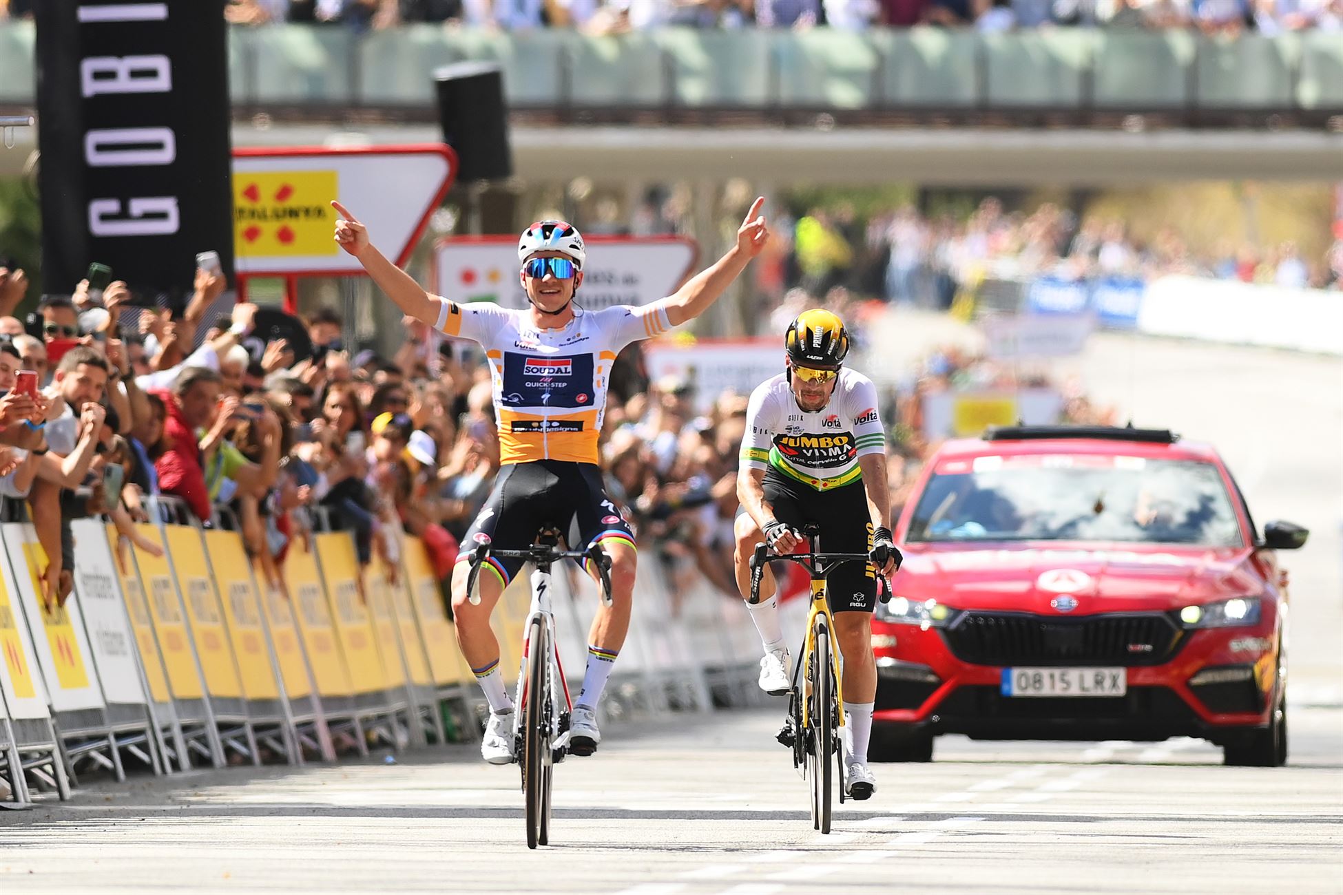 Primo&#382; Rogli&#269; secures Volta a Catalunya title as Remco Evenepoel claims final stage