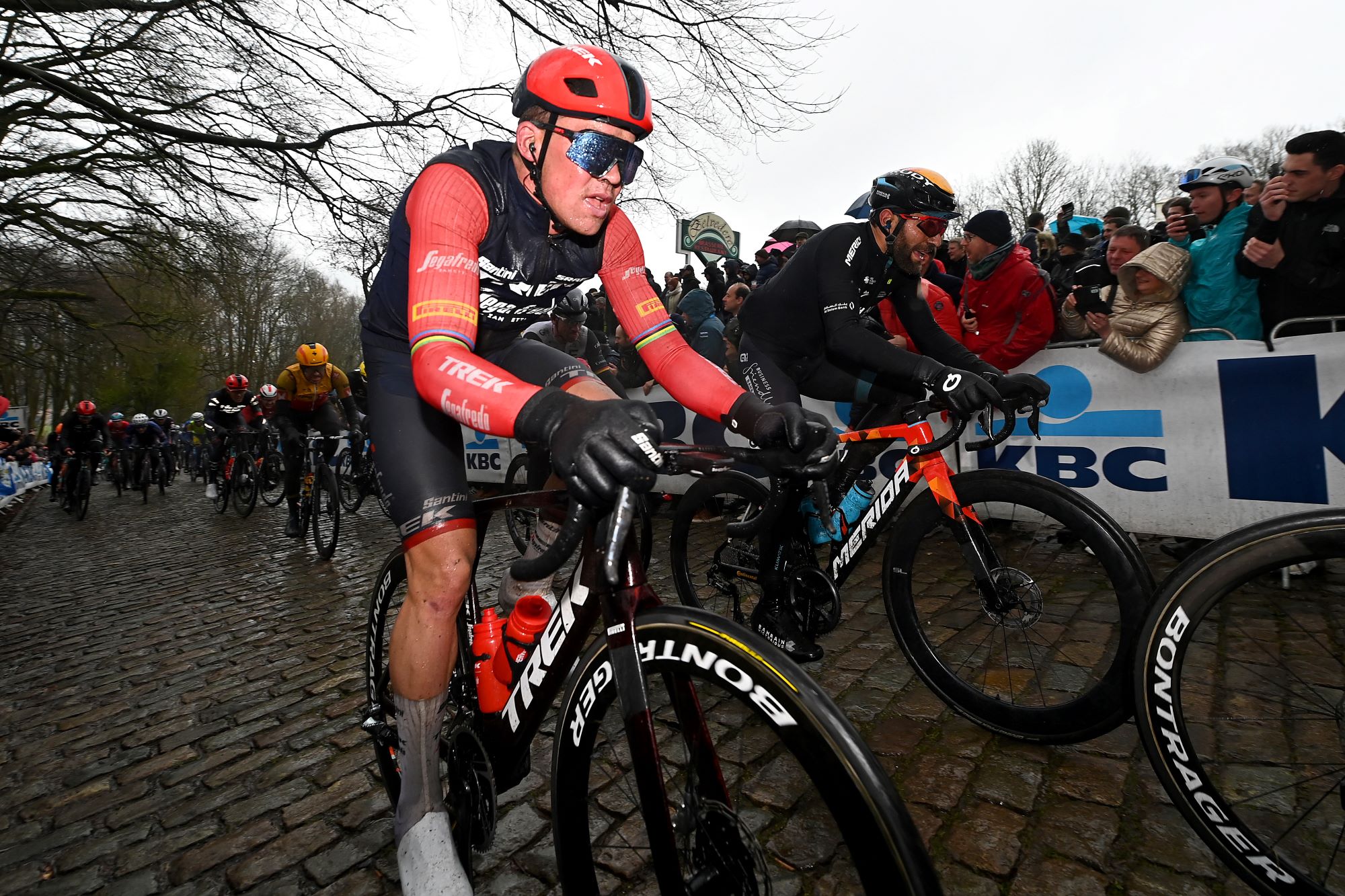 mads Pedersen in action at Gent-Wevelgem