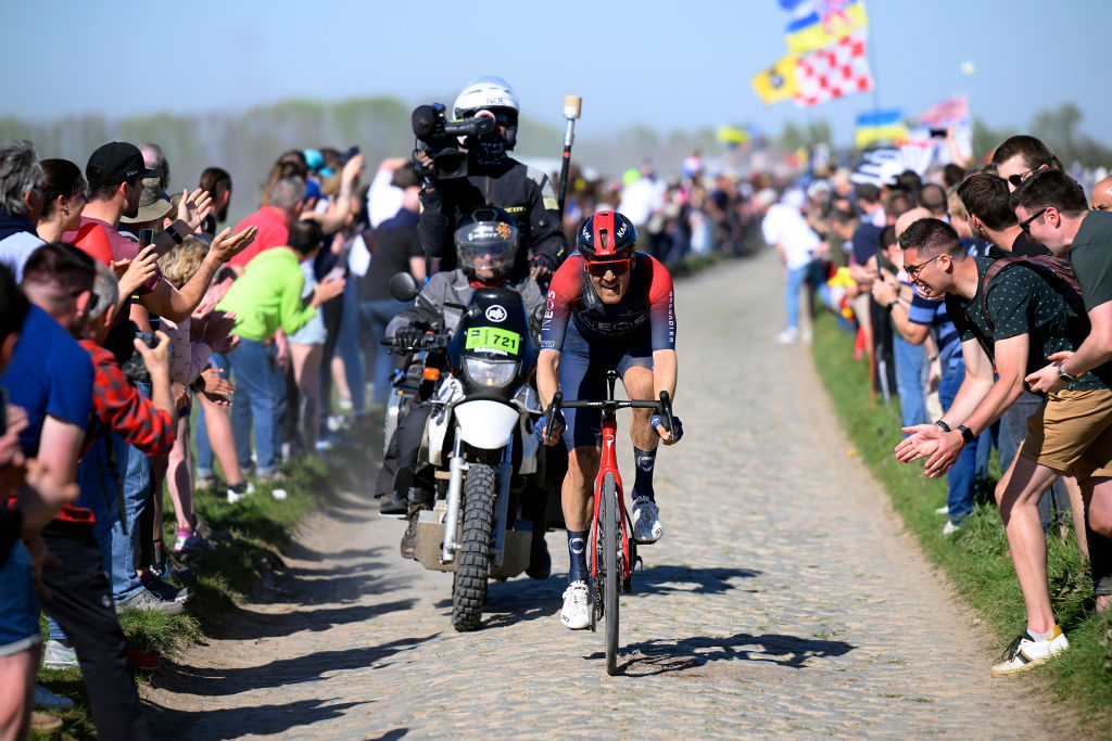 Dylan van Baarle at Paris-Roubaix 2022