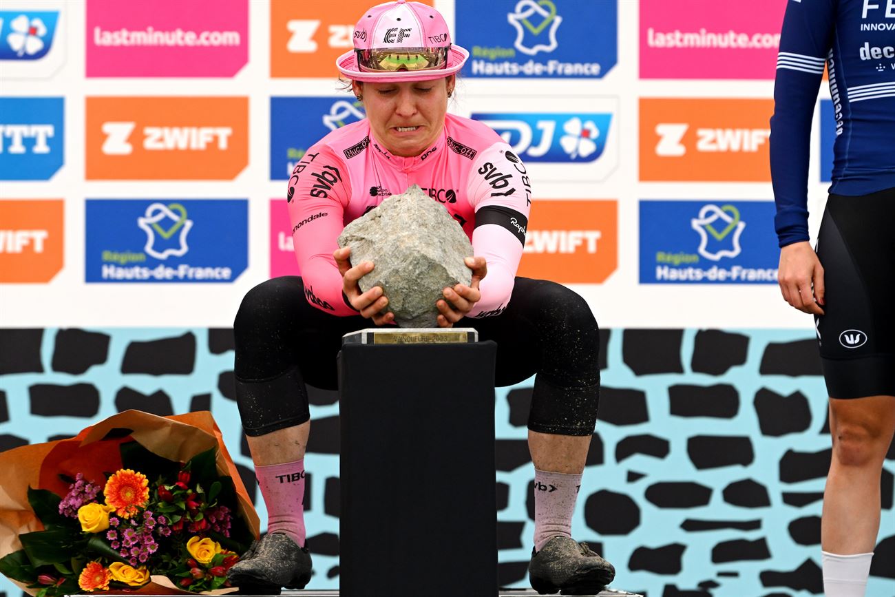 &lsquo;As a kid, I&rsquo;d pick rocks by hand. Lo and behold, I&rsquo;m picking another rock&rsquo; - Alison Jackson triumphs at Paris-Roubaix