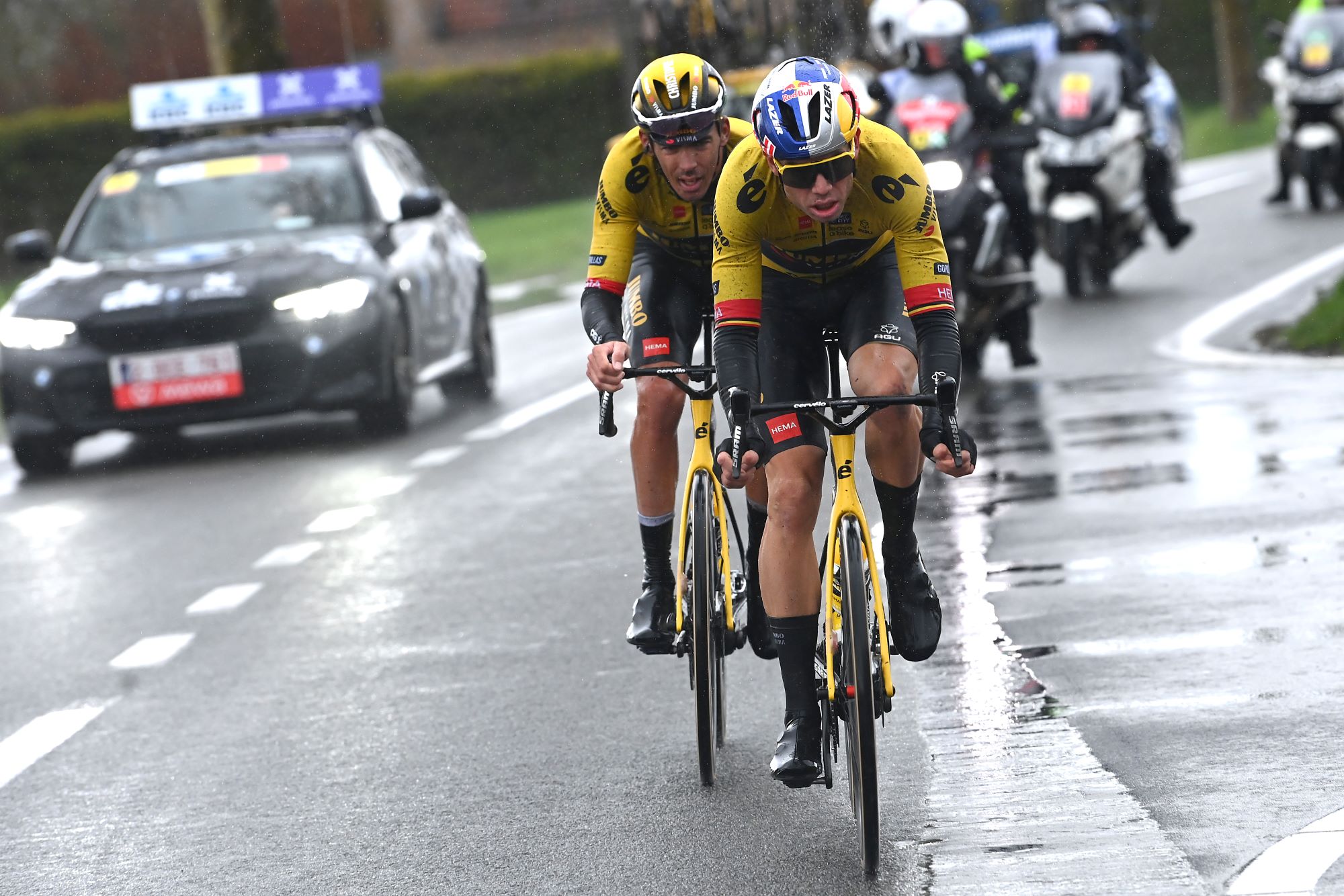 Wout van Aert and Laporte at Gent-Wevelgem